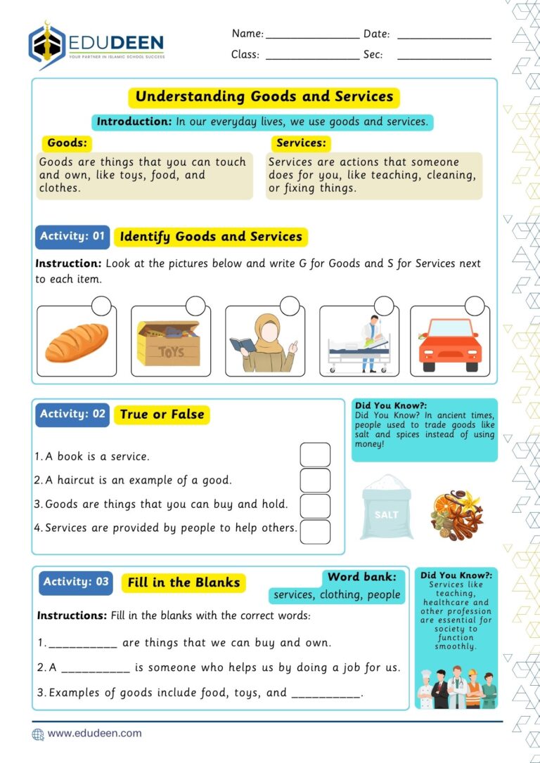 Understanding Goods and Services