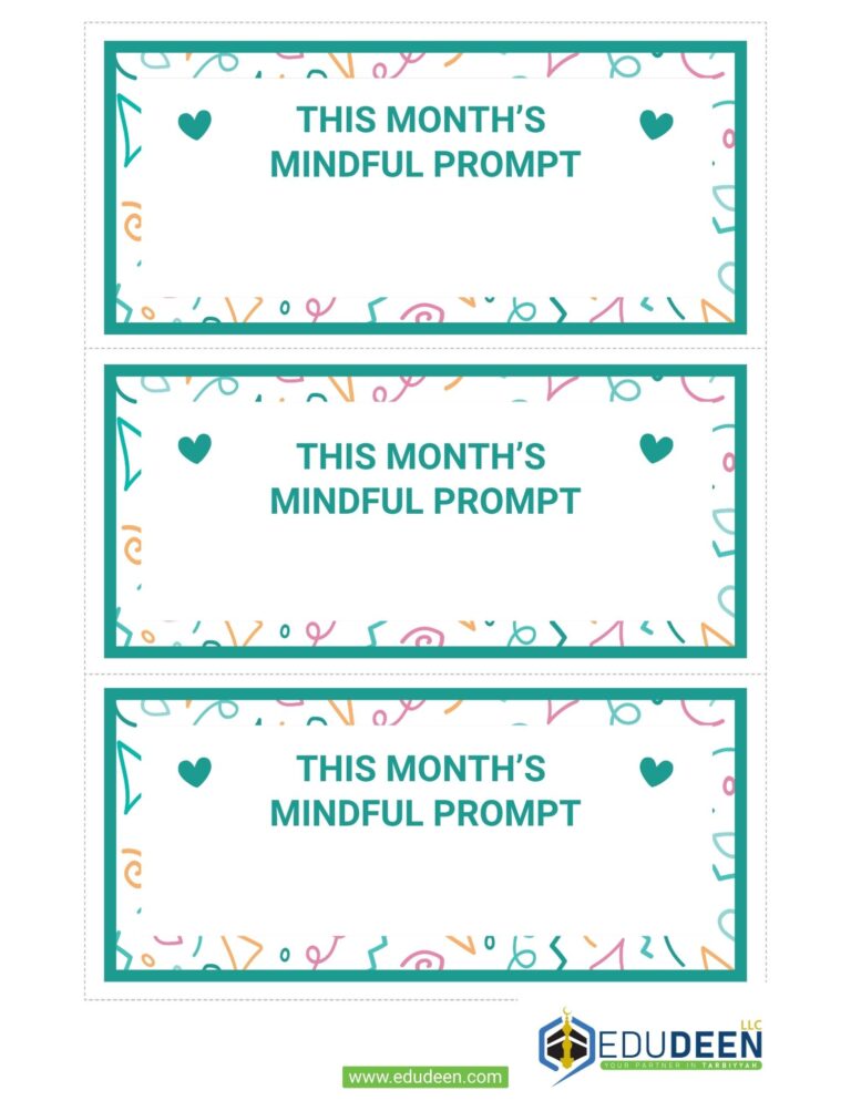 Month’s Mindful Prompt