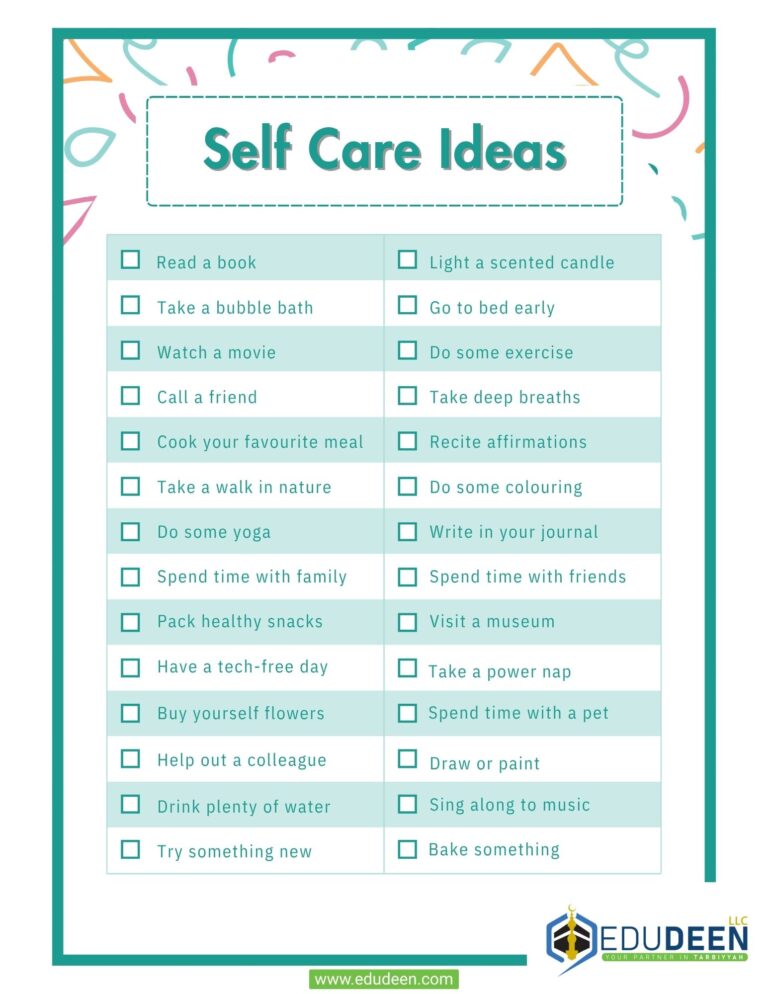 Self Care Ideas